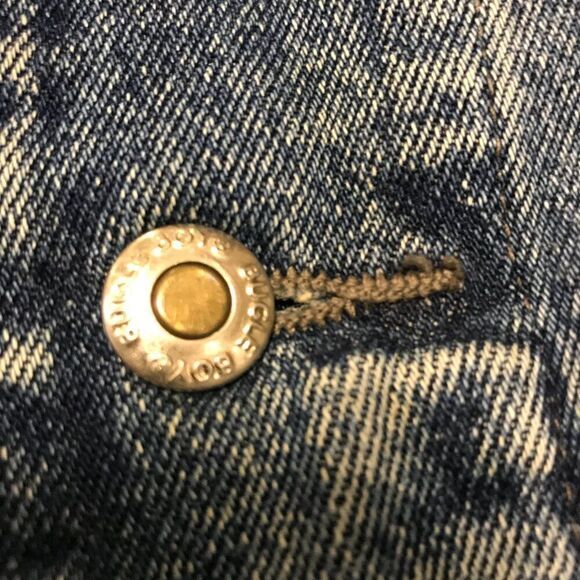 Vtg‎ Bugle Boy The Millennium Series 7M Denim Blue Jean Jacket Coat Mens Large - Picture 5 of 9